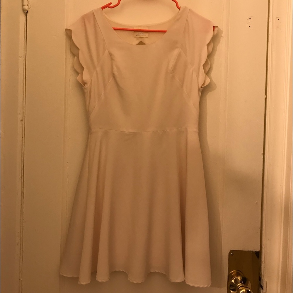 White Open Back Dress